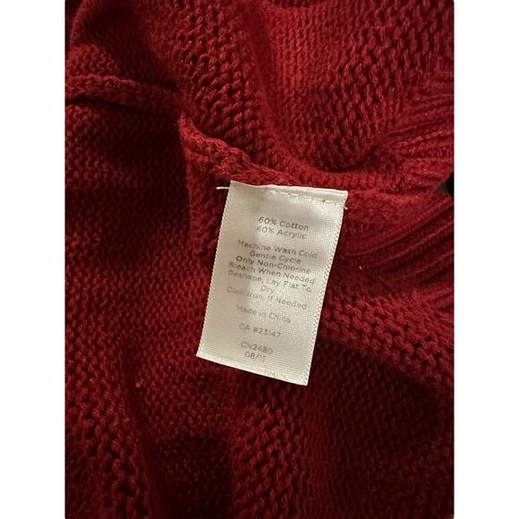 Talbots Open Front Cardigan Red Size M - Picture 5 of 5